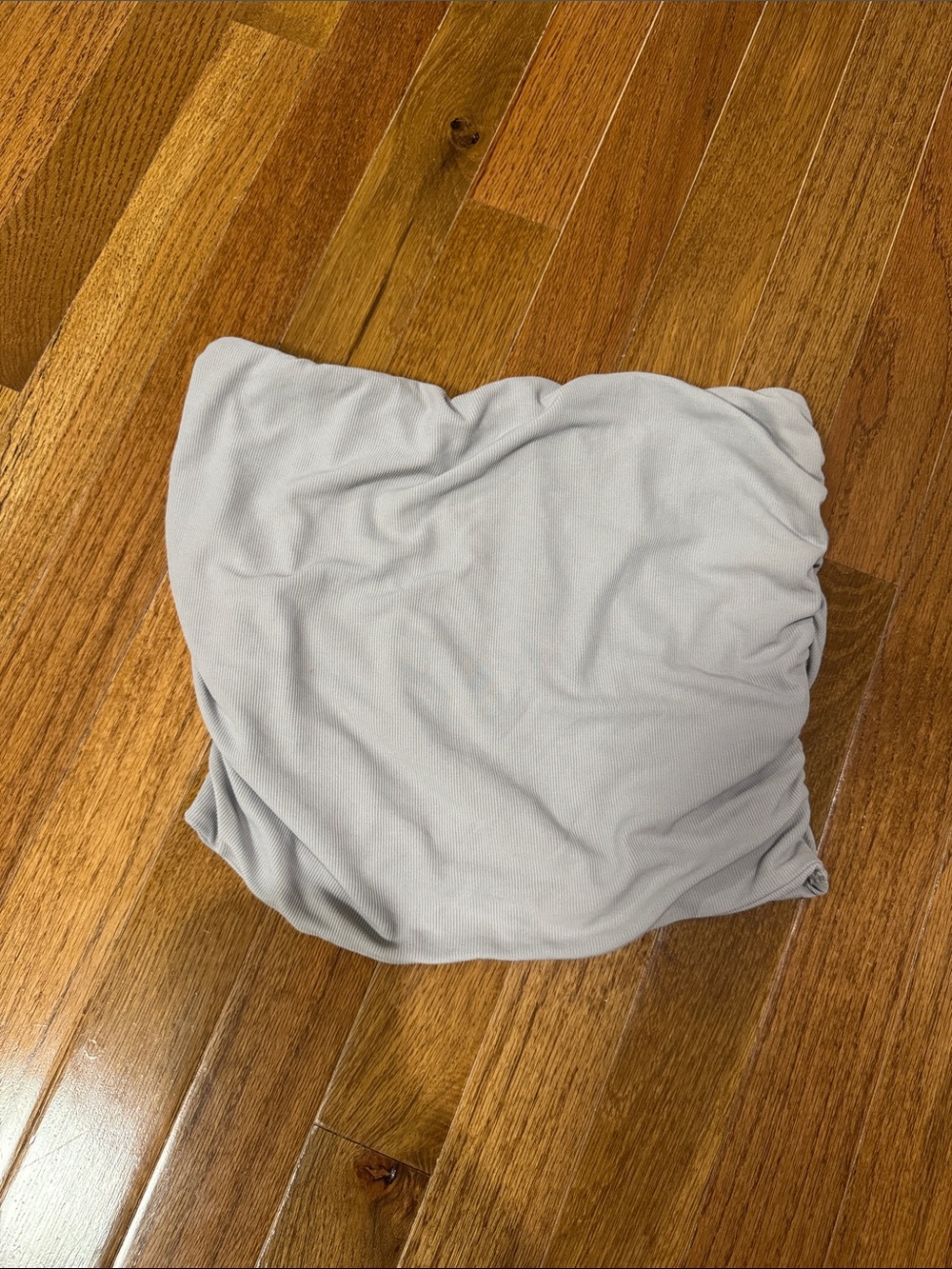 wild fable Light Gray Strapless Crop Top